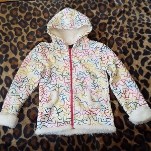 Girl's Rainbow Heart Hoodie